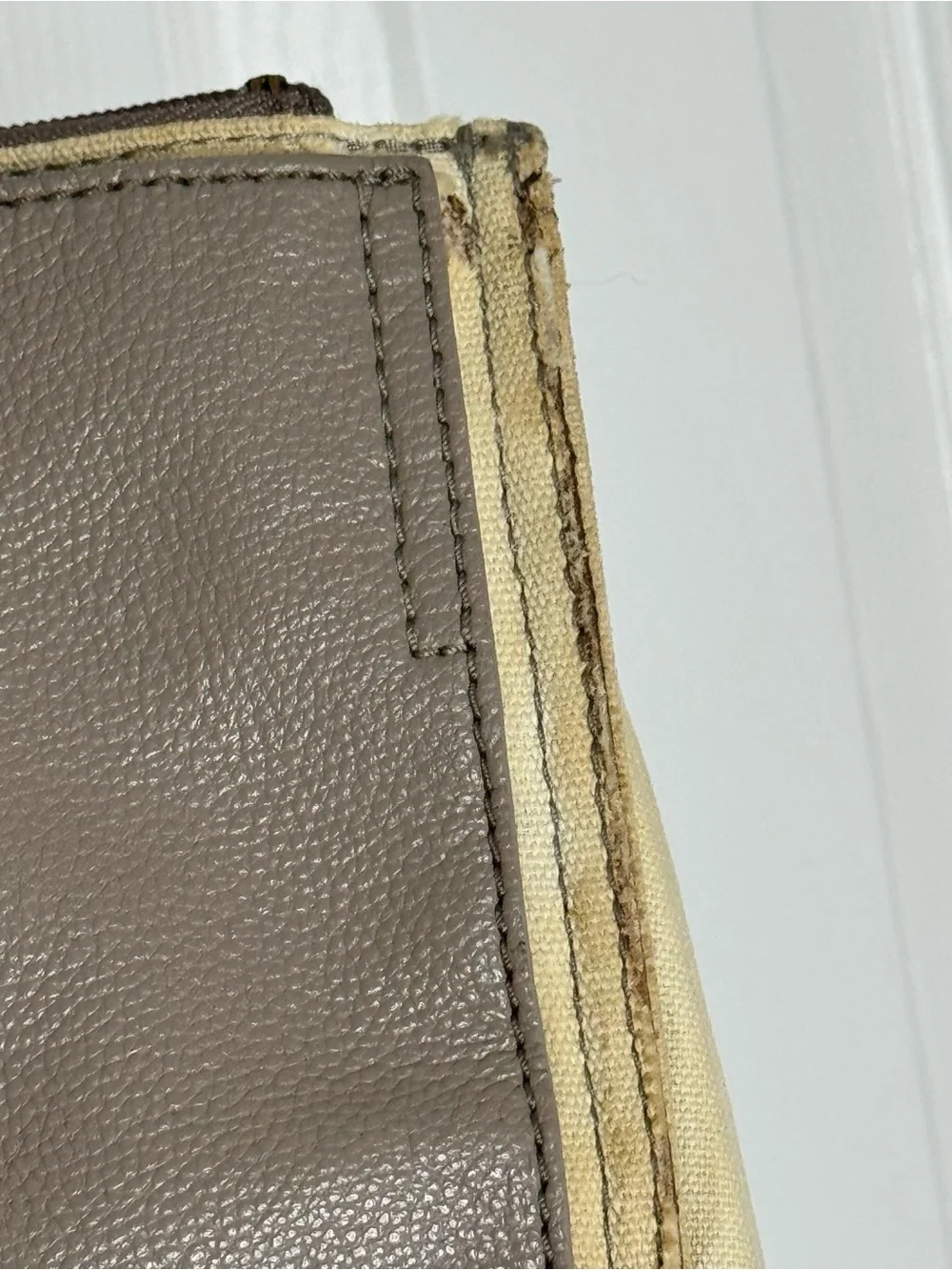 Tory Burch Ella Leather And Canvas Tote Bag